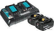 Аккумулятор 18В 2шт 5.0 А/ч Li-ion BL1850B + ЗУ DC18RD, картон (191L75-3) MAKITA