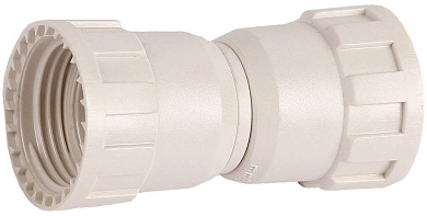 Соединитель "ШиреФит" "накидная гайка - накидная гайка", 16мм (51496-16) ЗУБР