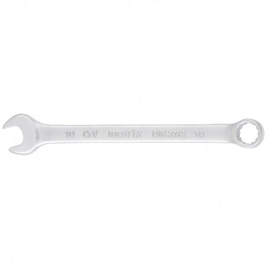 Ключ комбинированный, 10 мм, CrV, матовый хром (15106) MATRIX