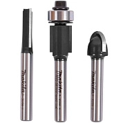 Набор фрез хв. 6мм, 3шт. (D-70459) MAKITA