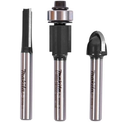 Набор фрез хв. 6мм, 3шт. (D-70459) MAKITA