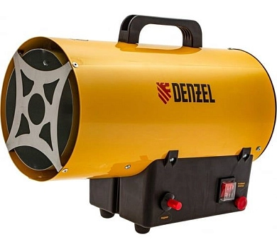 Пушка тепловая газовая GHG-15 (15 кВт, 500 м3/ч, 150 м2, пропан-бутан) (96477) DENZEL