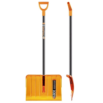 Лопата снеговая из поликарбоната 330*530*1430мм (1949-Ч) FINLAND