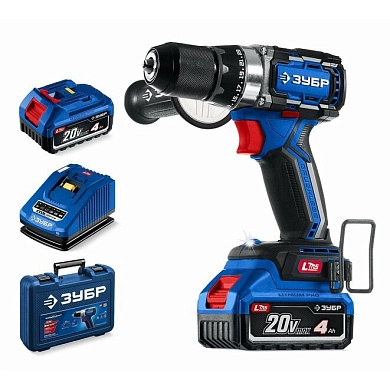 Дрель-шуруповерт аккум. DB-70-42 (LMS) (20.0 В, 2 акк. х 4.0 A/h Li-Ion, 70 Нм, чем.) ЗУБР