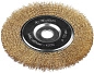Щетка дисковая (коса) d=175х22мм, стальн. латун. пров. 0,3мм (35187-175_z01) ЗУБР фото4