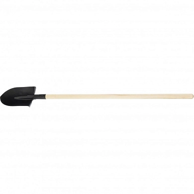 Лопата штыковая, 205х275х1400мм, деревянный черенок (61460)