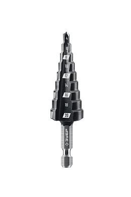 Сверло ступенчатое,9 ступеней,4-20мм (29665-4-20-9_z01) ЗУБР