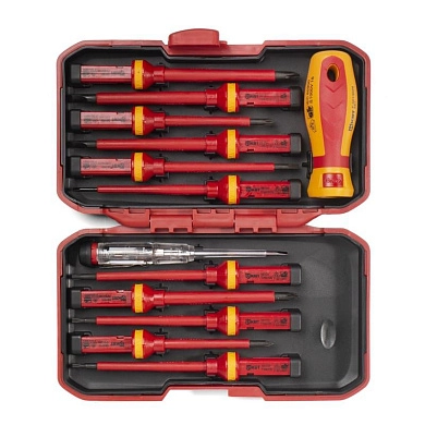 Набор отверток диэл., 13пр. "Профи" НИО-4412 (78615) КВТ