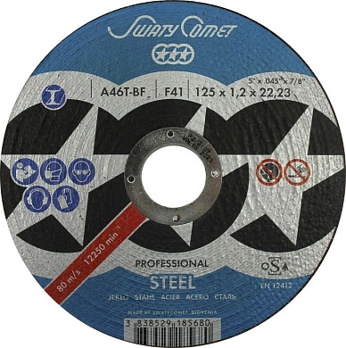 Круг отрезной 125х1.2х22.23 мм для металла (376085) SWATYCOMET