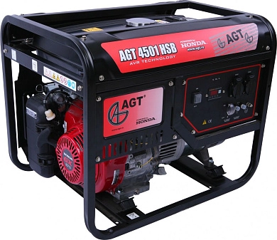 Генератор бензиновый AGT 4501 HSB TTL 4,6кВт /HONDA GX-270
