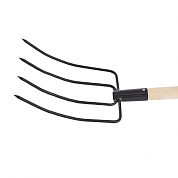 Вилы 4-х рогие, сенные, 210х310х1400 мм, деревянный черенок (63807) СИБРТЕХ