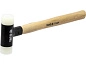 Молоток безынерционный с деревянной ручкой 265гр. d30мм PU (YT-4624) YATO фото2