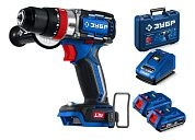Дрель-шуруповерт аккум. DBS-70-22 (LMS) (20.0 В, 2 акк. х 2.0 A/h Li-Ion, 70 Нм, чем.) ЗУБР