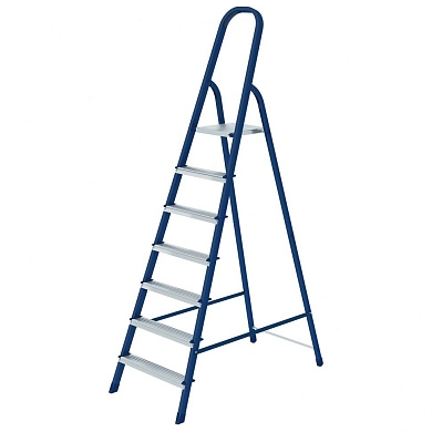 Лестница-стремянка стальн., 7 ступ, 1425мм, слож.2220х500х105мм, (97847) СИБРТЕХ