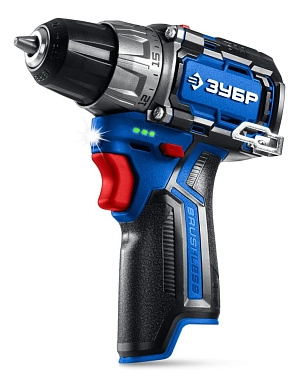 Дрель-шуруповерт,12В, 45Нм, без АКБ тип Т7, КОМПАКТ #1, BRUSHLESS, Профессионал (DB-121) ЗУБР