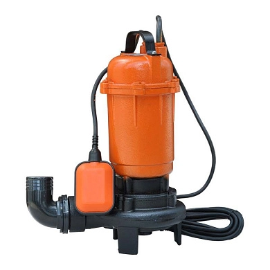 Насос дренажно-фекальный Skiper WQ10-2 (с измельчителем, 2000 Вт, 18 м3/ч, напор до 10 м, попл.выкл)