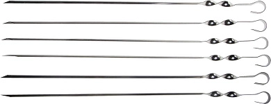 Набор GRINDA "BARBECUE": Шампуры, уголок, 450мм, 6шт в упаковке