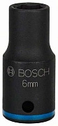 Головка ударн. 1/4" 6мм 6гр. CrMo "Impact Control" (1 608 551 002) BOSCH