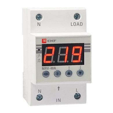 Реле напряжения с дисплеем MRV 25A (230В 25А 1NO) EKF PROxima