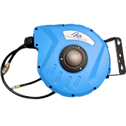 Шланг ПВХ пневм. 8.0мм х 10м, 8 бар, с быстросъем. соединениями, автом. катушка (AT-03190) AIR TOOLS