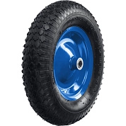 Колесо пневмат, для тачки арт. 39913, стальной диск, подшипник - 20мм, 4х380ммКПВ-2 (39902-2) ЗУБР