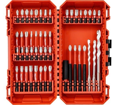 Набор бит L=25/90 мм, 48пр., (PH, PZ, T(TX), HEX) пласт. кейс (4932492005) Milwaukee