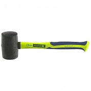 Киянка резиновая, 680г., черная резина, фибергласовая рукоятка (11165) СИБРТЕХ