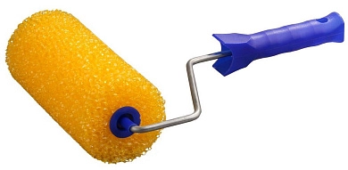 Валик малярный структурный поролон 80x180 мм, бюгель 6мм (0365-18) STAYER