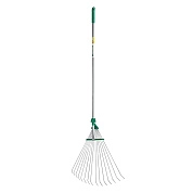 Грабли регулир, сталь рабоч часть, алюмин черенок, 1180мм, 170-570мм,POCTOK РВ-15 (39640_z01) РОСТОК