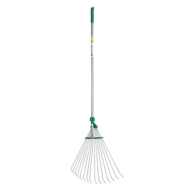 Грабли регулир, сталь рабоч часть, алюмин черенок, 1180мм, 170-570мм,POCTOK РВ-15 (39640_z01) РОСТОК