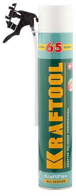 Пена монтажная с увеличенным выходом, всесезонная, 750мл, SVS, ADAPTER 65 (41175) KRAFTOOL