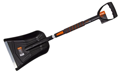 Лопата снеговая автомобильная телескопическая 300х255х850-1040мм (71116) AMIGO