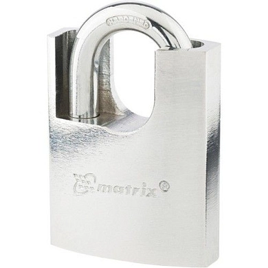 Замок навесной, защищенная дужка 60мм (91806) MATRIX