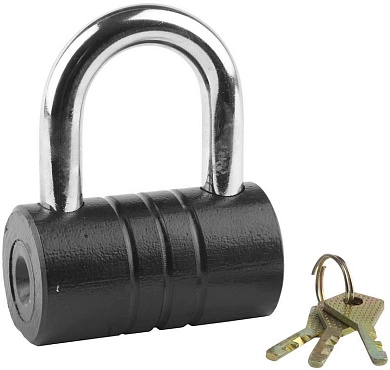 Замок ЗУБР "МАСТЕР" навесной, повышенной защищенности, дисковый механизм секрета, ключ 7 "пинов", 82