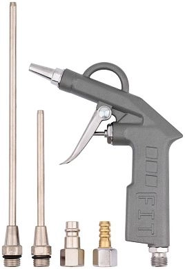 Пистолет продувочный с набором насадок (F_81067) FIT