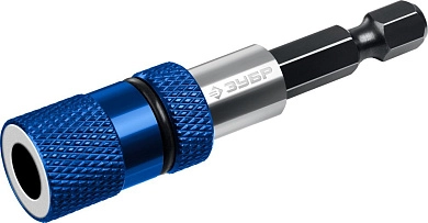 Держатель магнитный для бит 60мм 1/4", с регулировкой глубины вкручивания для ГКЛ (26757) ЗУБР