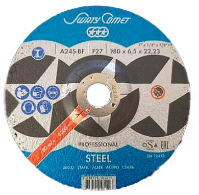 Круг обдирочный 180х6.5х22.23 мм для металла (375089) SWATYCOMET