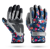 Перчатки садовые, S(7), искусств. кожа, усил. ладонь и кончики пальцев (1139-S) GRINDA