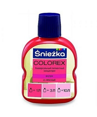 Краситель Colorex Sniezka №23 красный, 0.10л