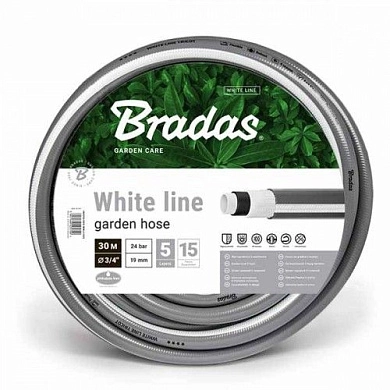 Шланг поливочный WHITE LINE  5/8" 50м (WWL5/850) BRADAS