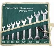 Набор ключей рожковых 8пр. 8-24мм, на полотне (RF-5084P) RockFORCE