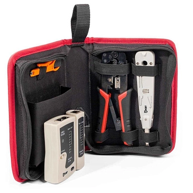 Набор для работ с сетевым кабелем LAN-4 серия ПРОФИ (85935) КВТ