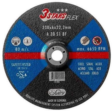 Круг обдирочный 125х6.0х22.23 мм для металла A30S1 BF (29817) 3STARS