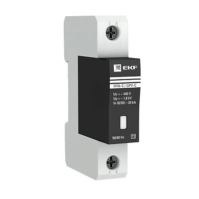 Ограничитель импульсных напряжений ОПВ-B/1P (400В In 30кА с сигнал. УХЛ-4) opv-b1 EKF PROxima