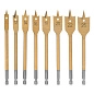 Набор сверл перовых по дереву, 10-12-14-16-18-20-22-25 мм, 8 шт., дерев. кейс (70441) MATRIX фото4