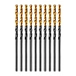 Сверло по металлу 2 мм, HSS-TiN, Golden Tip, 10 шт. (717203) DENZEL фото2