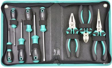 Набор инструментов (отверт., плоскогуб., кусач.), 9пр. (156-1709) WHIRLPOWER