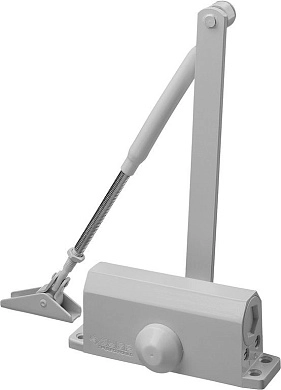 Доводчик дверной "ПРОФЕССИОНАЛ", для дверей массой до 40 кг, цвет белый (37911-50) ЗУБР