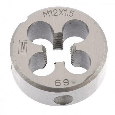 Плашка метрическая М12 х 1,5 мм (77031) СИБРТЕХ