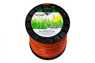 Леска (косильная струна) звезда Ø 3.0 мм / 222м AKITA